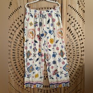 Anthropologie Label Of Love Linen Blend Pants